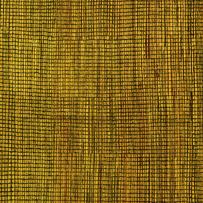 Square Abstract Yellow Modern Rug, abs4564yw