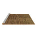 Sideview of Machine Washable Abstract Brown Modern Rug, wshabs4564brn