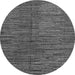 Round Machine Washable Abstract Gray Modern Rug, wshabs4564gry