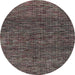 Round Abstract Pink Modern Rug, abs4565