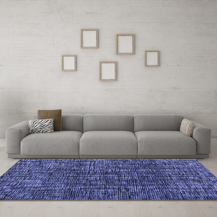 Machine Washable Abstract Blue Modern Rug in a Living Room, wshabs4565blu