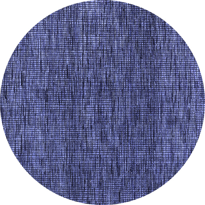 Round Abstract Blue Modern Rug, abs4565blu