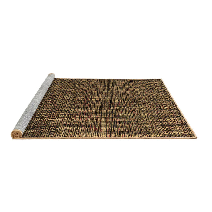 Sideview of Machine Washable Abstract Brown Modern Rug, wshabs4565brn