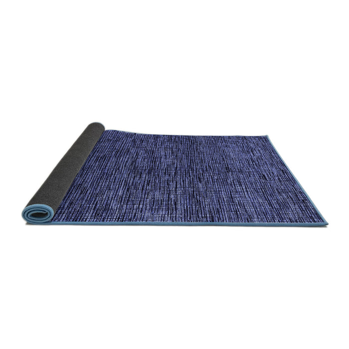 Sideview of Abstract Blue Modern Rug, abs4565blu