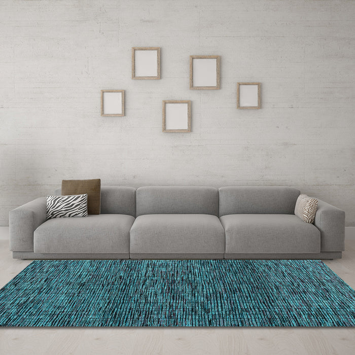 Machine Washable Abstract Light Blue Modern Rug in a Living Room, wshabs4565lblu