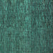 Square Machine Washable Abstract Turquoise Modern Area Rugs, wshabs4566turq