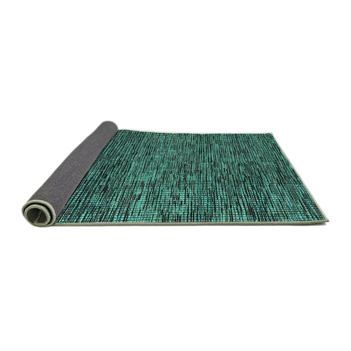 Sideview of Abstract Turquoise Modern Rug, abs4566turq