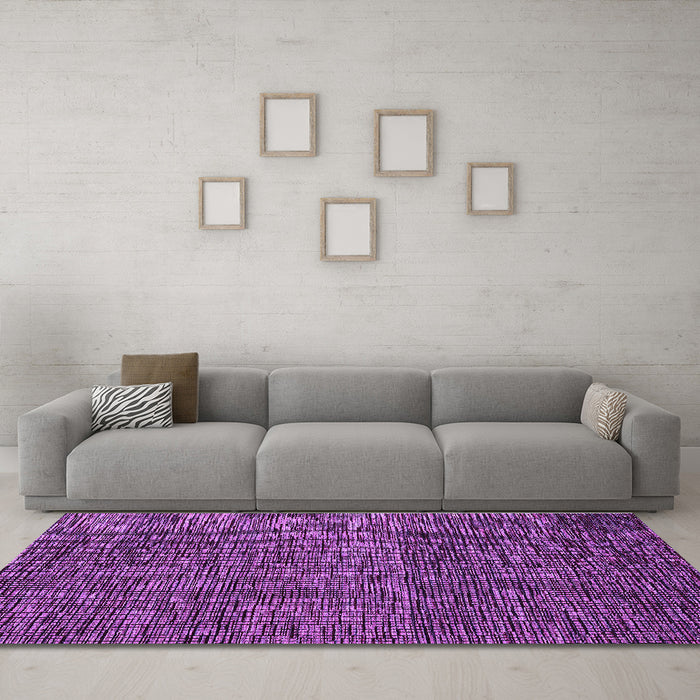 Machine Washable Abstract Purple Modern Area Rugs in a Living Room, wshabs4566pur