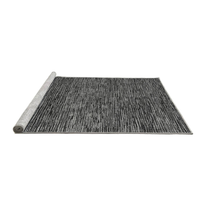 Sideview of Machine Washable Abstract Gray Modern Rug, wshabs4566gry