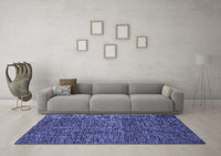 Machine Washable Abstract Blue Modern Rug, wshabs4566blu