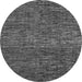 Round Machine Washable Abstract Gray Modern Rug, wshabs4566gry