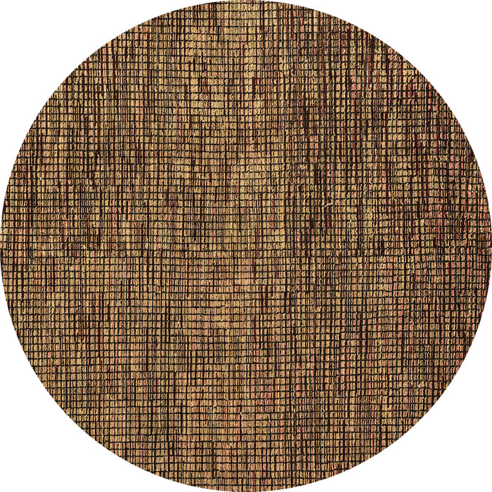 Round Machine Washable Abstract Brown Modern Rug, wshabs4566brn