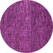 Round Abstract Pink Modern Rug, abs4566pnk