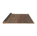 Sideview of Abstract Brown Modern Rug, abs4567