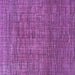 Square Machine Washable Abstract Purple Modern Area Rugs, wshabs4567pur