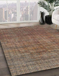 Abstract Brown Modern Rug, abs4567