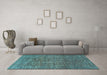 Machine Washable Abstract Light Blue Modern Rug in a Living Room, wshabs4567lblu