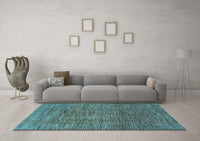 Machine Washable Abstract Light Blue Modern Rug, wshabs4567lblu