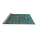 Sideview of Machine Washable Abstract Light Blue Modern Rug, wshabs4567lblu