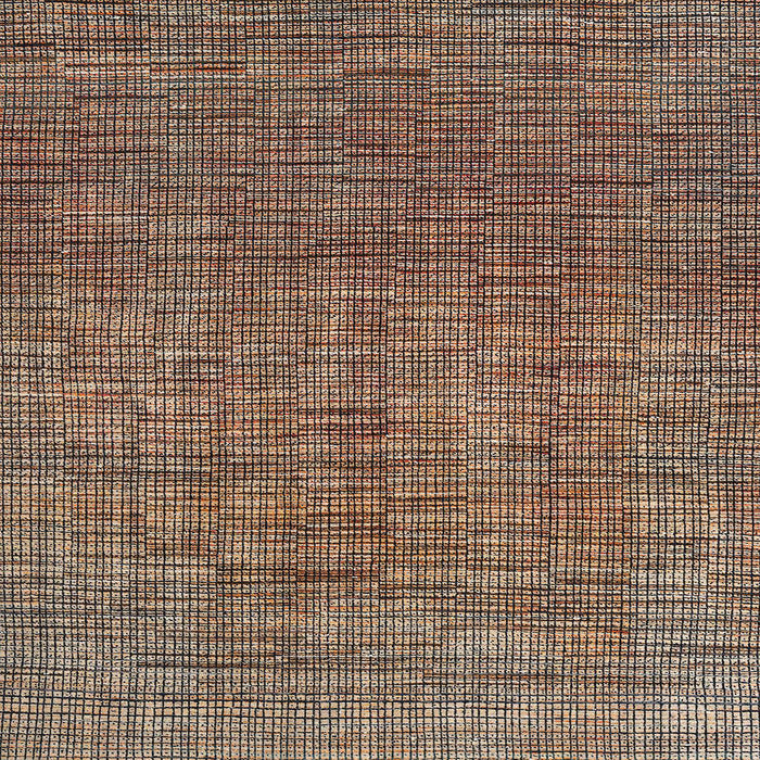 Square Abstract Brown Modern Rug, abs4567