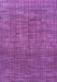 Machine Washable Abstract Purple Modern Area Rugs, wshabs4567pur