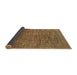 Sideview of Abstract Brown Modern Rug, abs4567brn