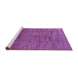 Sideview of Machine Washable Abstract Purple Modern Area Rugs, wshabs4567pur