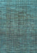 Abstract Light Blue Modern Rug, abs4567lblu