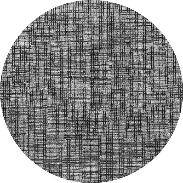 Round Machine Washable Abstract Gray Modern Rug, wshabs4567gry