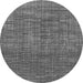 Round Machine Washable Abstract Gray Modern Rug, wshabs4567gry