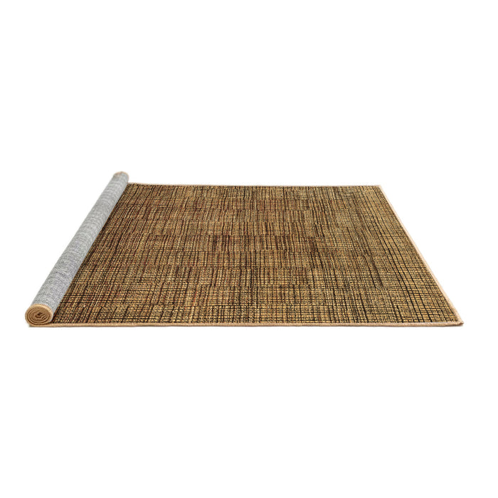 Sideview of Machine Washable Abstract Brown Modern Rug, wshabs4567brn