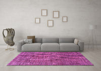 Machine Washable Abstract Pink Modern Rug, wshabs4567pnk