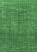 Machine Washable Abstract Emerald Green Modern Area Rugs, wshabs4567emgrn