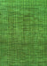 Machine Washable Abstract Green Modern Area Rugs, wshabs4567grn