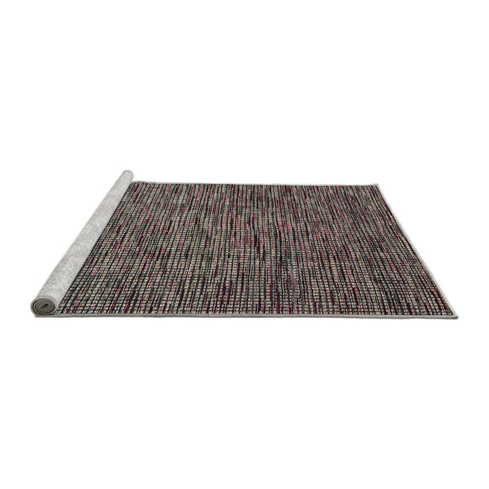 Sideview of Machine Washable Abstract Rosy Pink Rug, wshabs4568