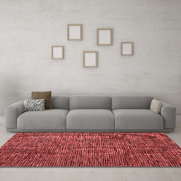 Modern Red Washable Rugs
