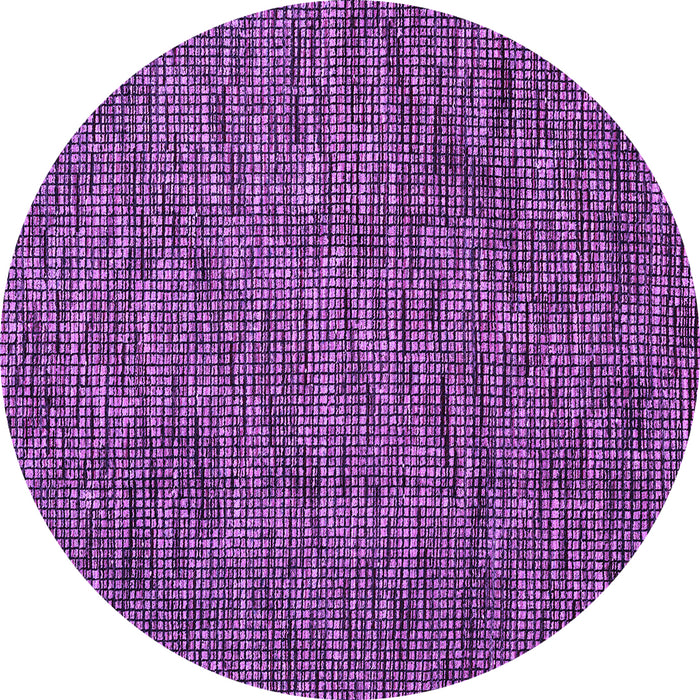 Round Abstract Purple Modern Rug, abs4568pur