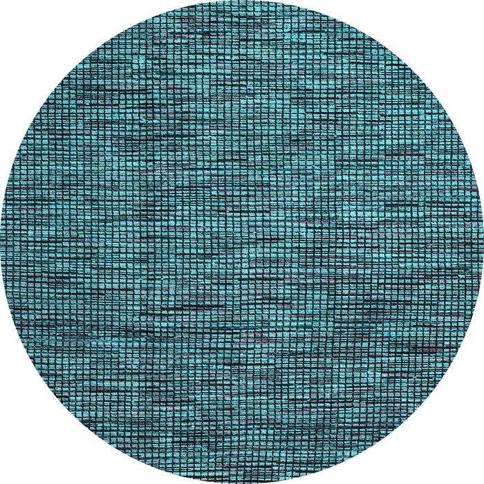 Round Machine Washable Abstract Light Blue Modern Rug, wshabs4568lblu