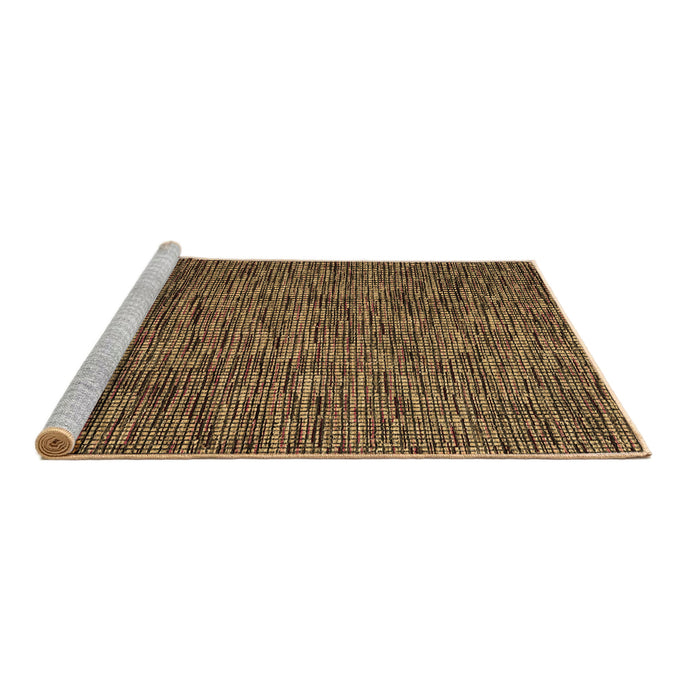 Sideview of Machine Washable Abstract Brown Modern Rug, wshabs4568brn