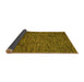 Sideview of Abstract Yellow Modern Rug, abs4568yw