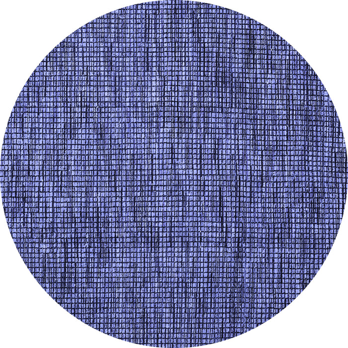 Round Machine Washable Abstract Blue Modern Rug, wshabs4568blu