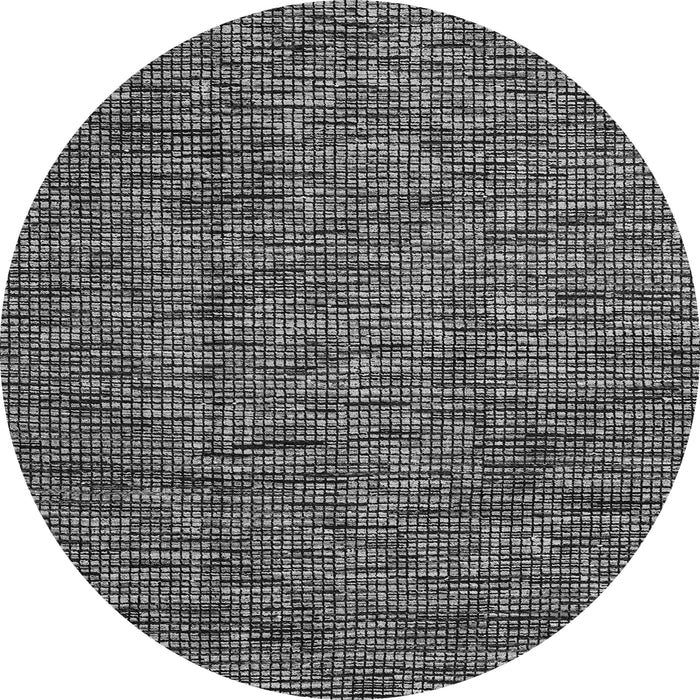 Round Machine Washable Abstract Gray Modern Rug, wshabs4568gry