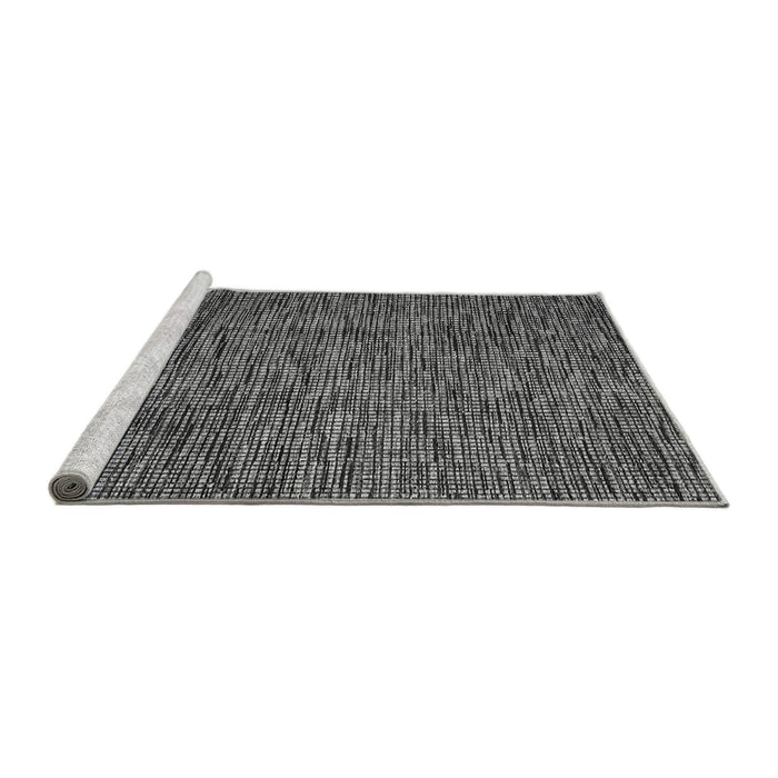 Sideview of Machine Washable Abstract Gray Modern Rug, wshabs4568gry