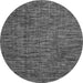 Round Abstract Gray Modern Rug, abs4568gry