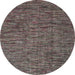 Round Abstract Pink Modern Rug, abs4568