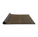 Sideview of Abstract Brown Modern Rug, abs4569