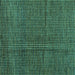 Square Abstract Turquoise Modern Rug, abs4569turq