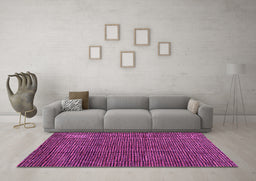 Machine Washable Abstract Pink Modern Rug in a Living Room, wshabs4569pnk