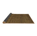 Sideview of Abstract Brown Modern Rug, abs4569brn