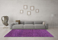 Machine Washable Abstract Purple Modern Rug, wshabs4569pur